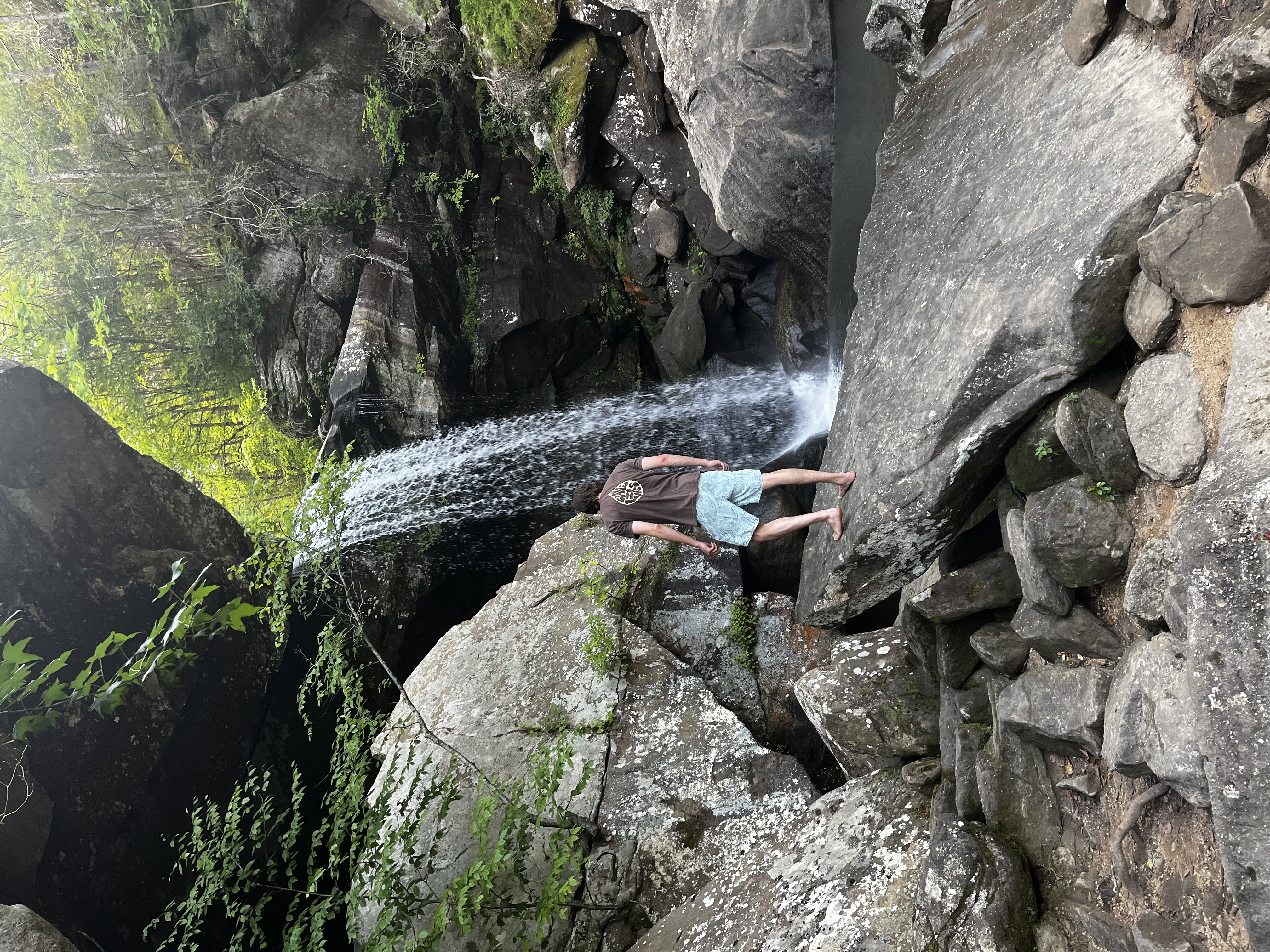 Surfing at the beach