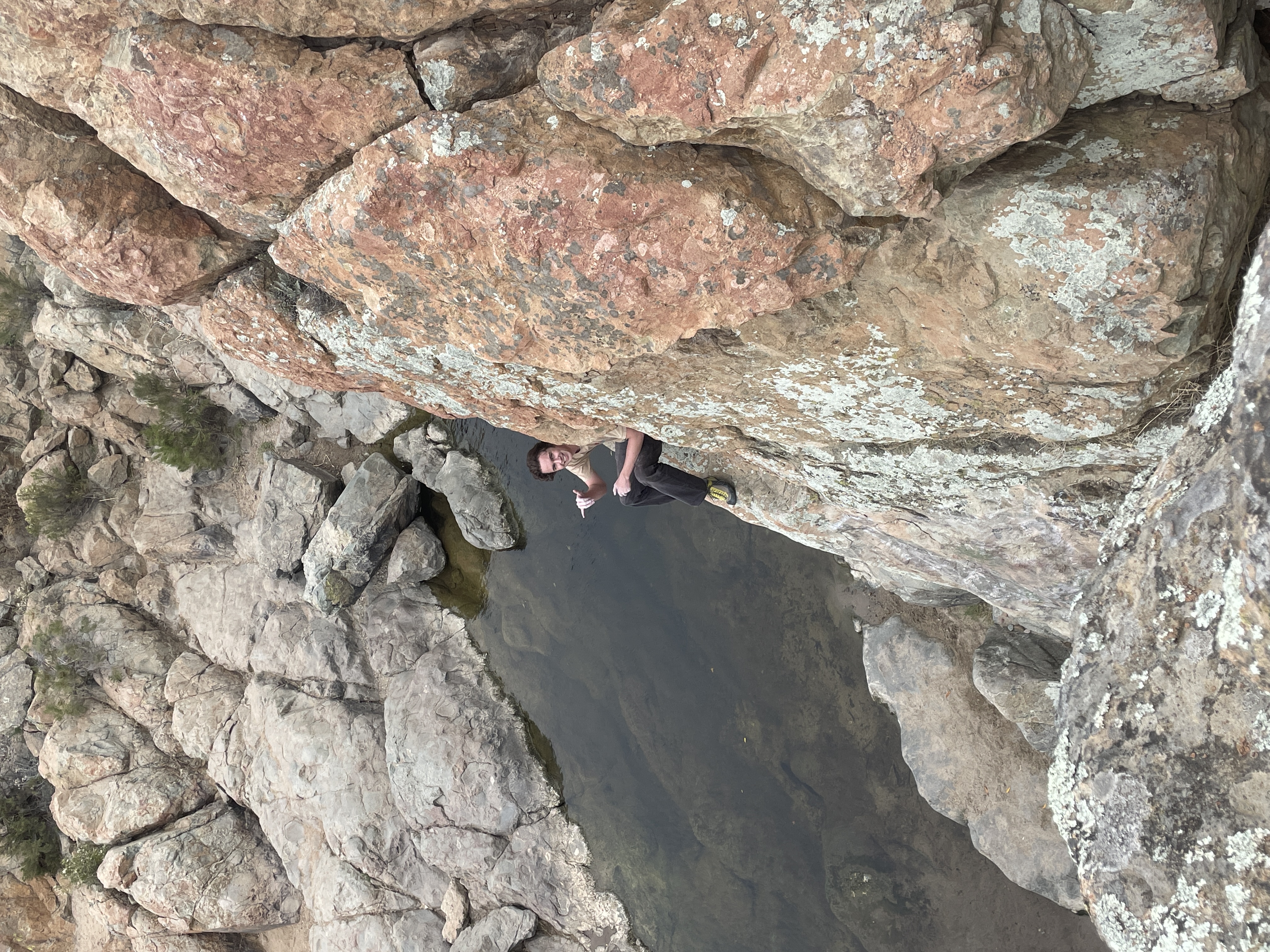 Outdoor rock climbing